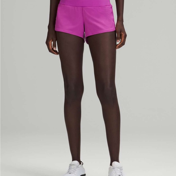 Vivid Plum Lululemon Speed Up Shorts 2.5” - Picture 2 of 3